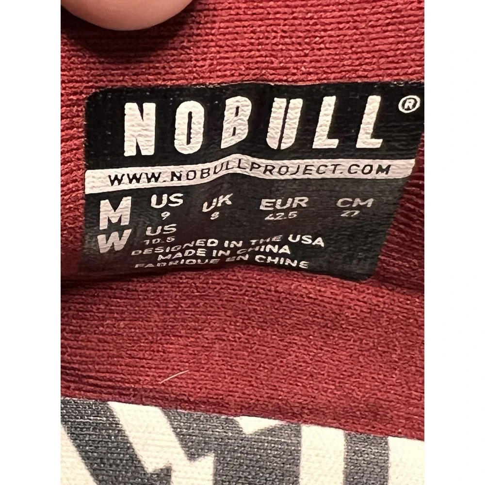 NOBULL Trainer Burgundy Red Athletic Training Shoes Men's US 9 EU 42.5